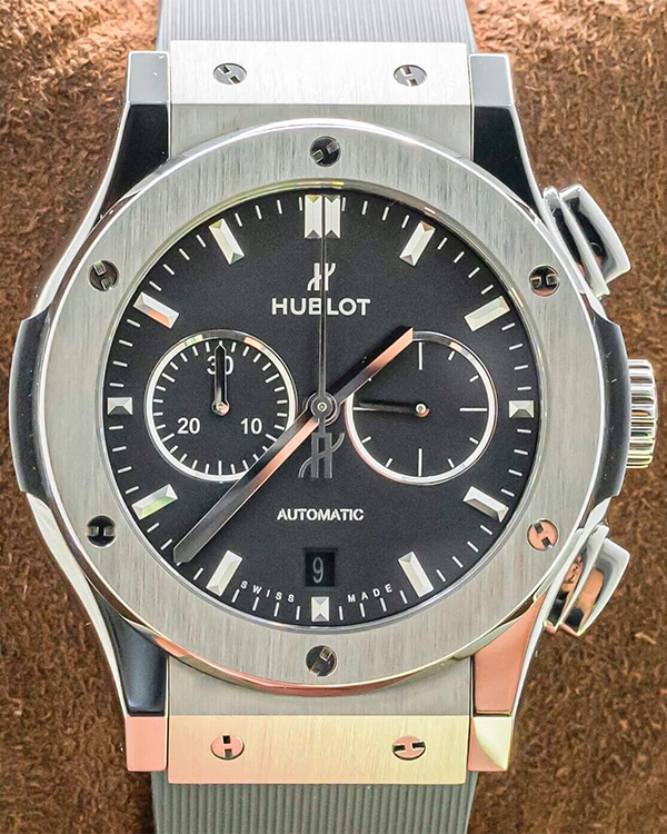 Hublot Classic Fusion 42MM Black Dial Rubber Strap (541.NX.1171.LR)