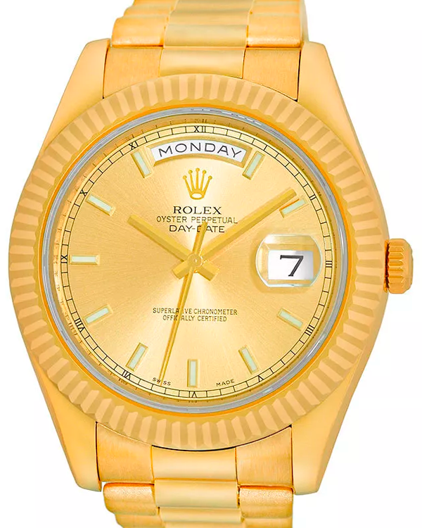 Rolex Day-Date 41MM Champagne Dial Yellow Gold President Bracelet (218238)