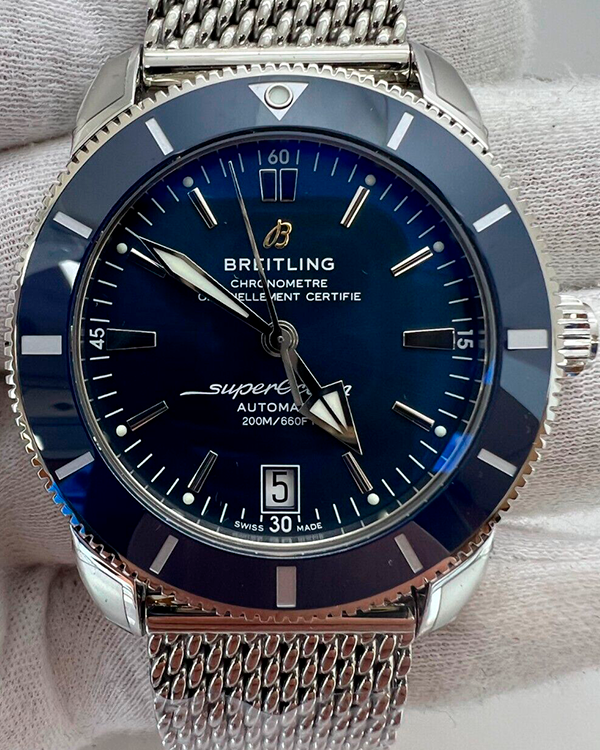 Breitling Superocean Heritage 42MM Blue Dial Steel Bracelet (AB2010161C1A1)