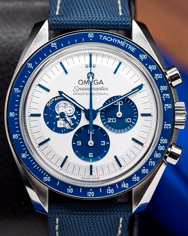 2023 Omega Speedmaster 50th Anniversary Series “Silver Snoopy Award” 42MM Silver Dial Textile Strap (310.32.42.50.02.001)