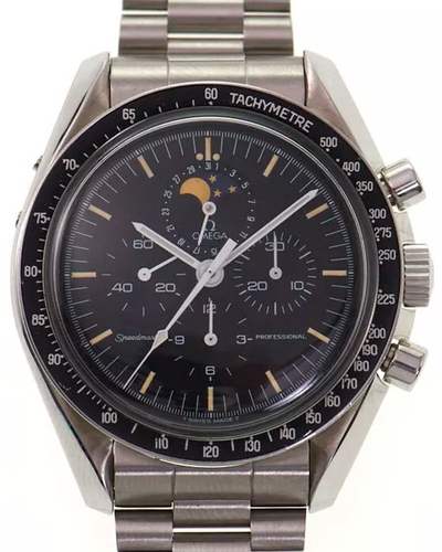 Omega Speedmaster Professional Moonwatch 42MM Black Dial Steel Bracelet (345.0809)