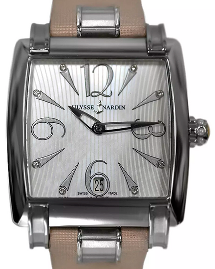 Ulysse Nardin Lady Diver Caprice 33MM Mother of Pearl Dial Leather Strap (133-91)