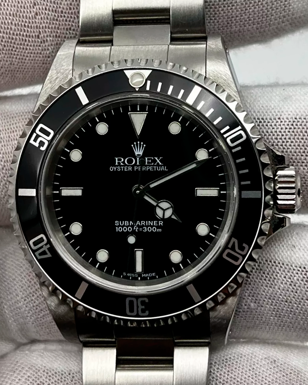 2002 Rolex Submariner No-Date 40MM Black Dial Oyster Bracelet (14060)