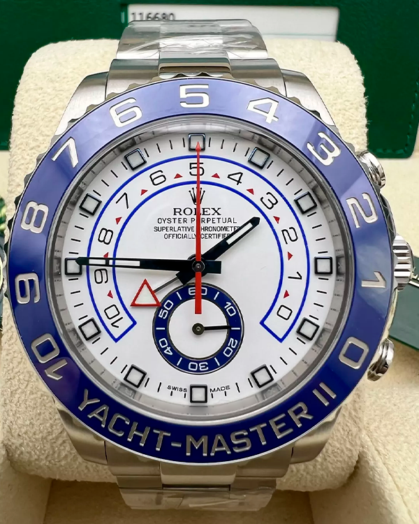 2017 Rolex Yacht-Master II 44MM White Dial Oyster Bracelet (116680)