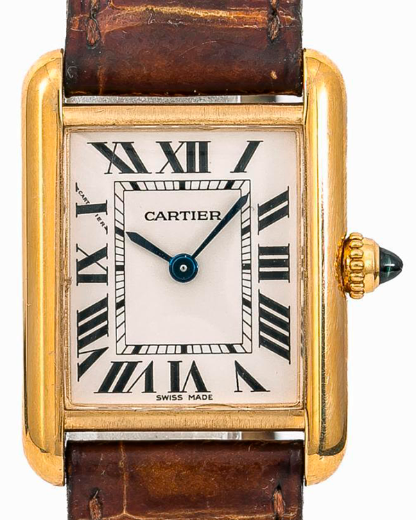 Cartier Tank Louis Cartier 22MM Quartz Cream Dial Leather Strap (W1529856)