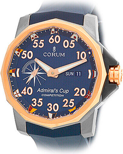 Corum Admiral's Cup Competition 48MM Blue Dial Rubber Strap (947.933.05.0373.AB32)