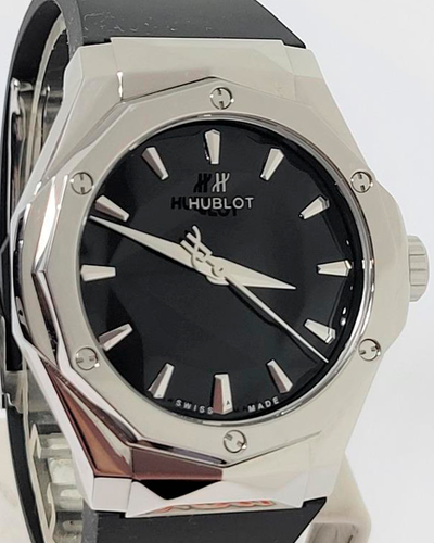 Hublot Classic Fusion "Orlinski Titanium" 40MM Black Dial Rubber Strap (550.NS.1800.RX.ORL19)