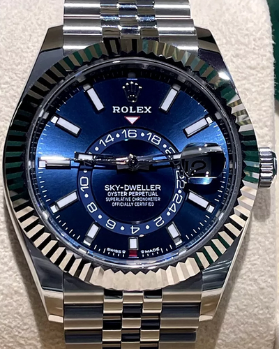 2024 Rolex Sky-Dweller 42MM Blue Dial Jubilee Bracelet (336934)