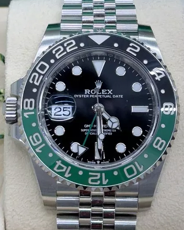 2023 Rolex GMT-Master II "Sprite" 40MM Black Dial Jubilee Bracelet (126720VTNR)