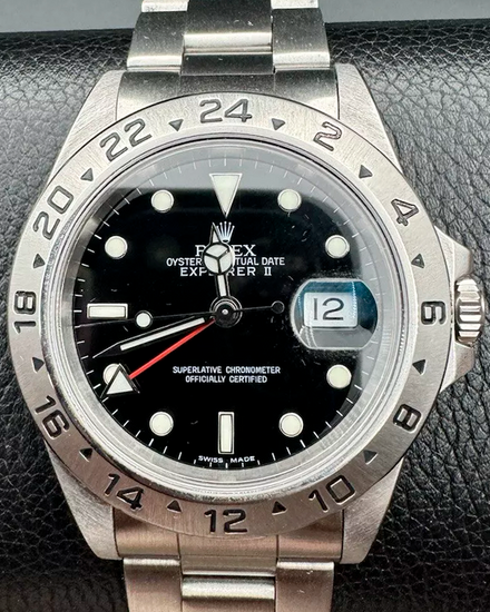 1991 Rolex Explorer II 40MM Black Dial Oyster Bracelet (16570)