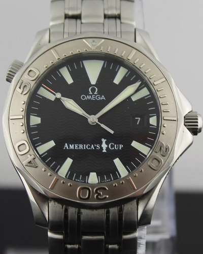 Omega Seamaster Diver 300M "America’s Cup" L.E. 41.5MM Black Dial Steel Bracelet (2533.50.00)