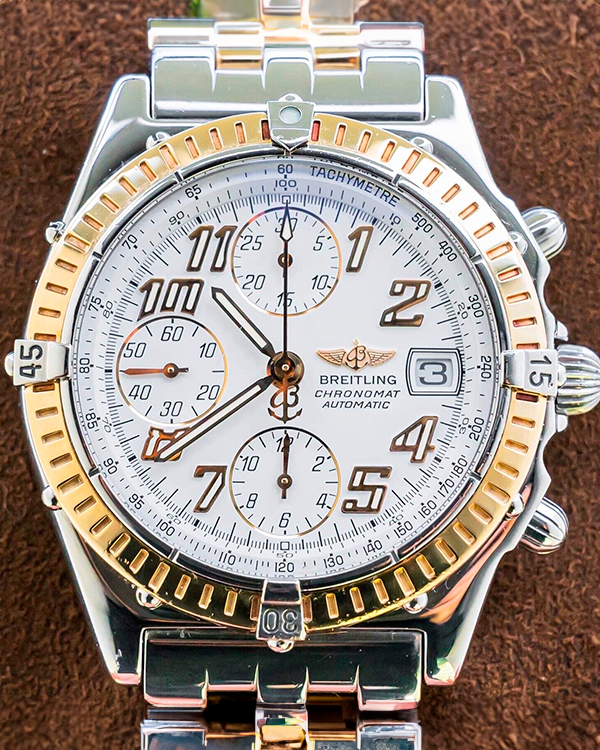 Breitling Chronomat Vitesse 40.5MM White Dial Two-Tone Bracelet (D13350)