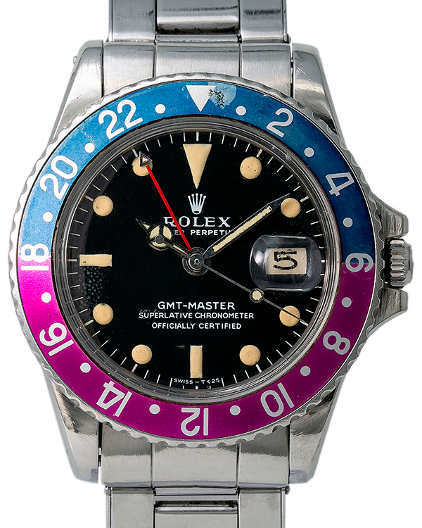 Rolex GMT-Master Mark 0 "Pepsi" 40MM Black Dial Steel Bracelet (1675)