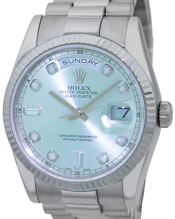 Rolex Day-Date 36MM Blue Dial President Bracelet (118239)