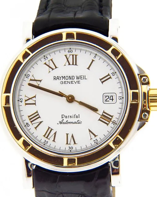 Raymond Weil Parsifal 40MM White Dial Leather Strap (2830STC-00308)