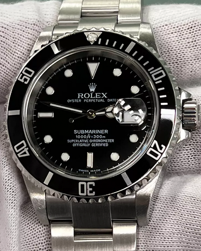 2004 Rolex Submariner Date 40MM Black Dial Oyster Bracelet (16610)