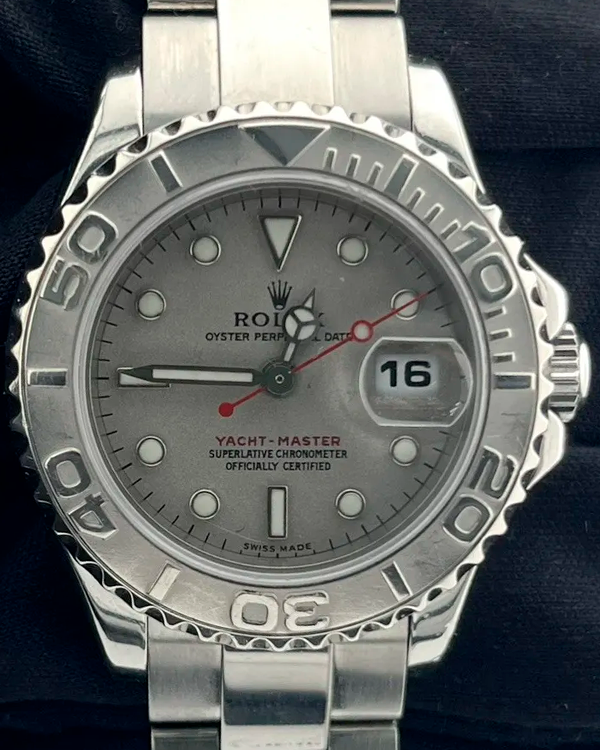 2002 (Y Serial) Rolex Yacht-Master 29MM Silver Dial Oyster Bracelet (16922)