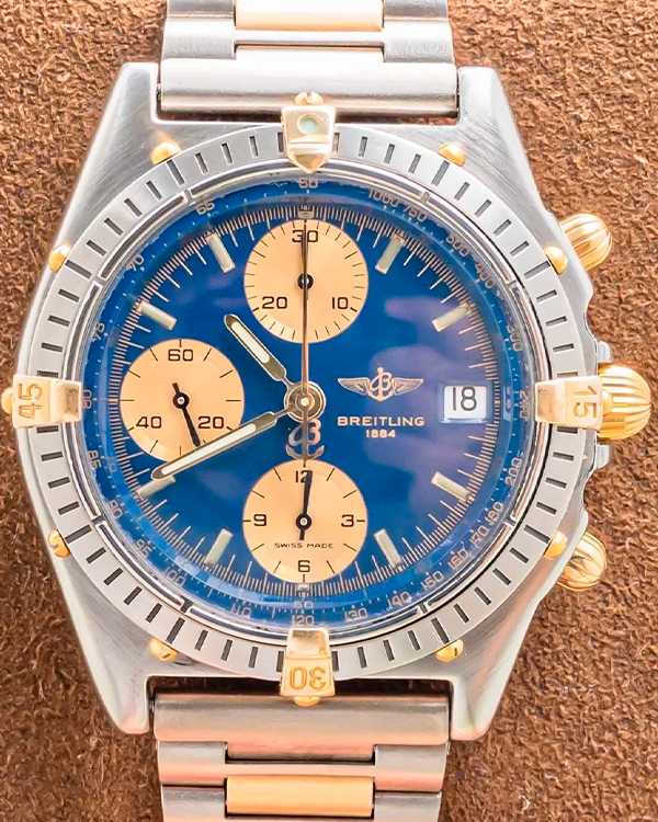 Breitling Chronomat Vintage 40.5MM Blue Dial Two-Tone Bracelet (B13047)