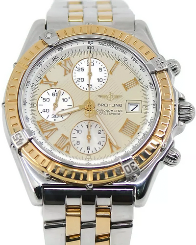 Breitling Crosswind Chronograph 43MM Cream Dial Two-Tone Bracelet (D13355)