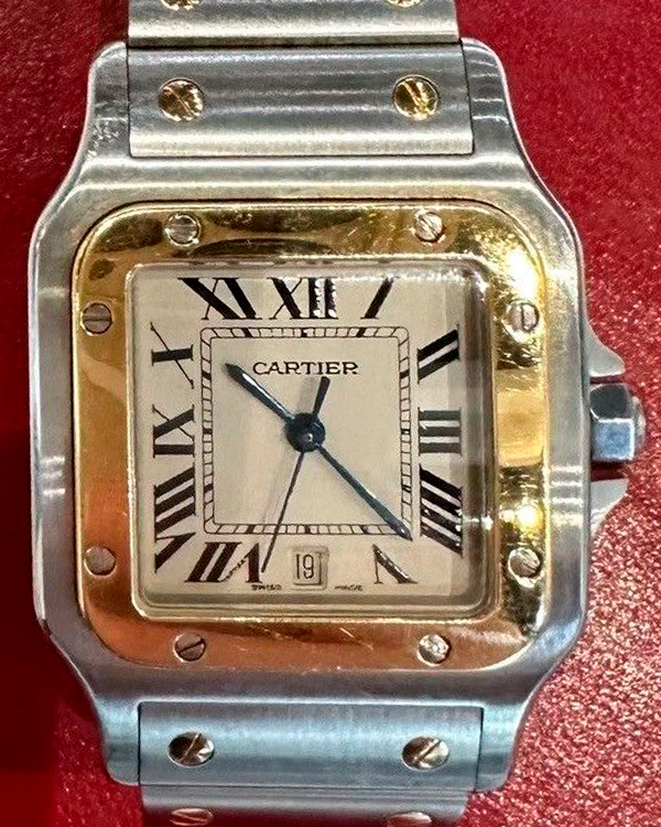 2006 Cartier Santos Galbée 29MM Quartz White Dial Two-Tone Bracelet (W20011C4)