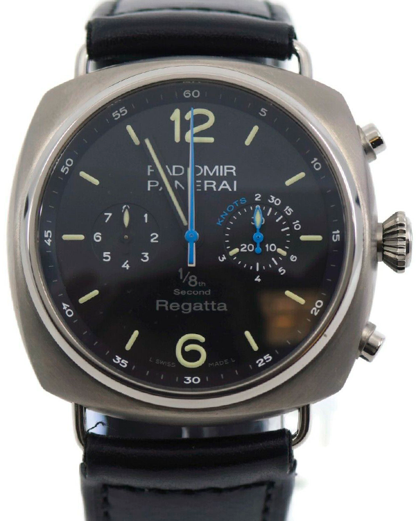 2010 Panerai Radiomir Regatta 47MM Black Dial Leather Strap (PAM00343)