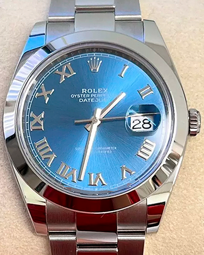 2024 Rolex Datejust 41MM Blue Dial Oyster Bracelet (126300)