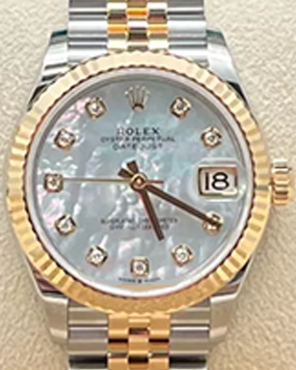 2024 Rolex Datejust 31MM Mother of Pearl Dial Two-Tone Jubilee Bracelet (278273)