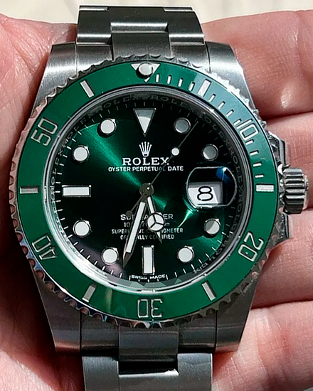 2018 Rolex Submariner Date "Hulk" 40MM Green Dial Oyster Bracelet (116610LV)