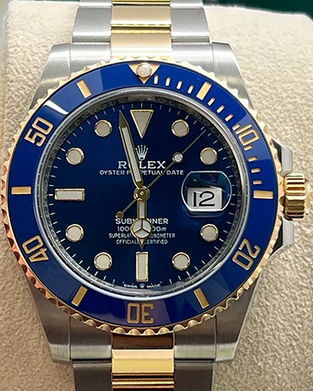 2021 Rolex Submariner Date "Bluesy" 41MM Blue Dial Two-Tone Oyster Bracelet (126613LB)