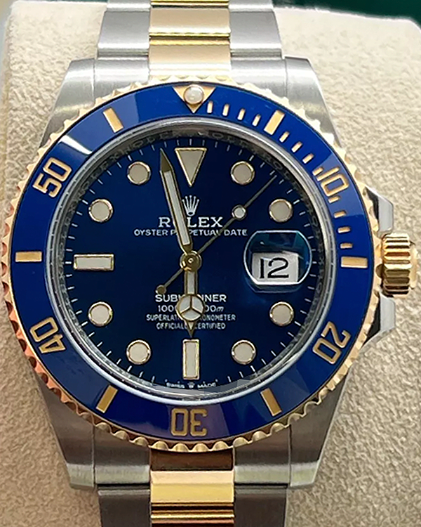2021 Rolex Submariner Date "Bluesy" 41MM Blue Dial Two-Tone Oyster Bracelet (126613LB)