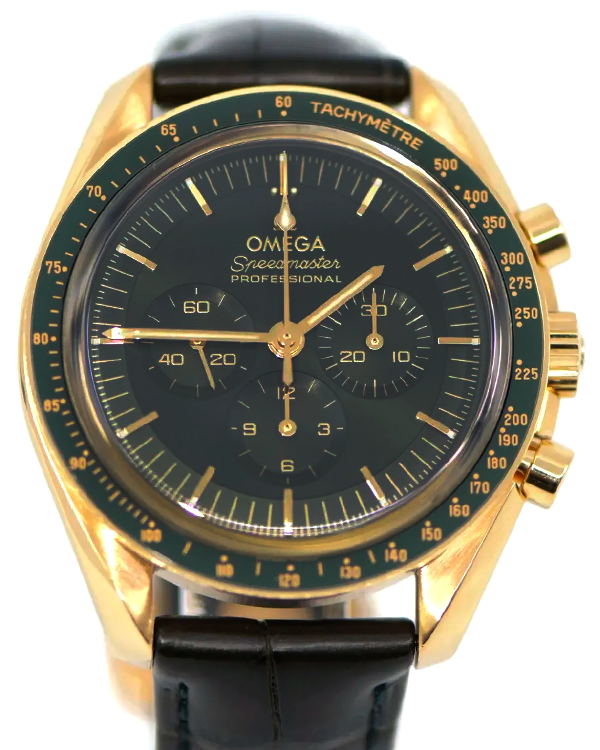 2023 Omega Speedmaster Professional Moonwatch 42MM Green Dial Leather Strap (310.63.42.50.10.001)