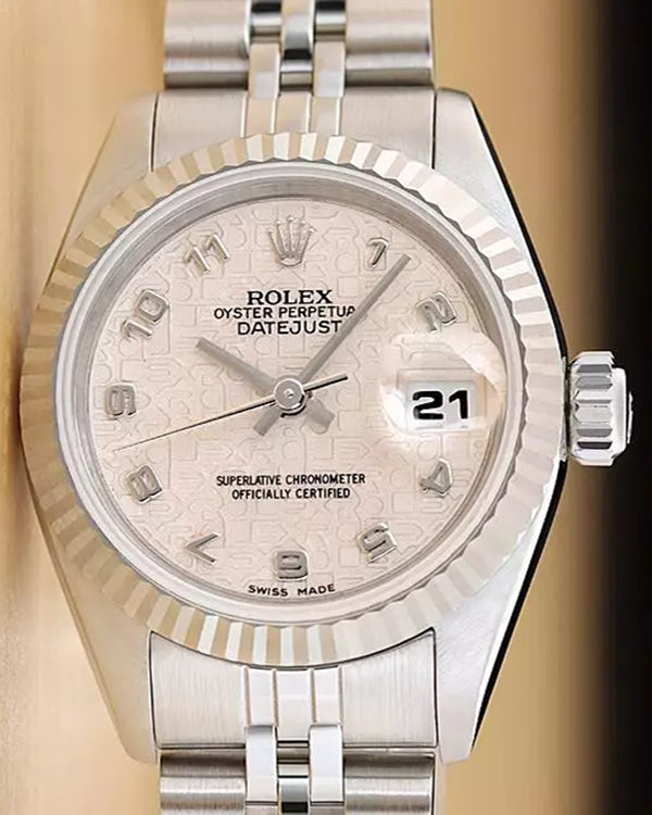 Rolex Lady-Datejust 26MM Cream Dial Jubilee Bracelet (69174)