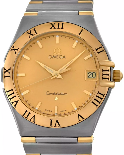 Omega Constellation 36MM Quartz Champagne Dial Two-Tone Bracelet (368.1201)