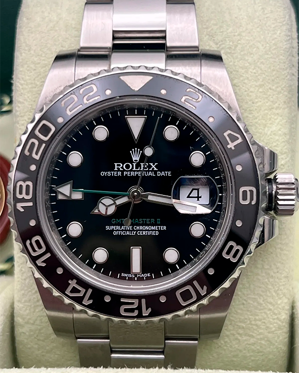 2014 Rolex GMT-Master II 40MM Black Dial Oyster Bracelet (116610LN)