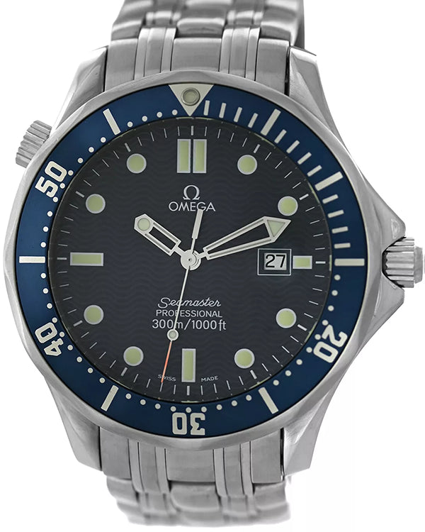 Omega Seamaster 300M "James Bond" 41MM Quartz Blue Dial Steel Bracelet (2541.80.00)