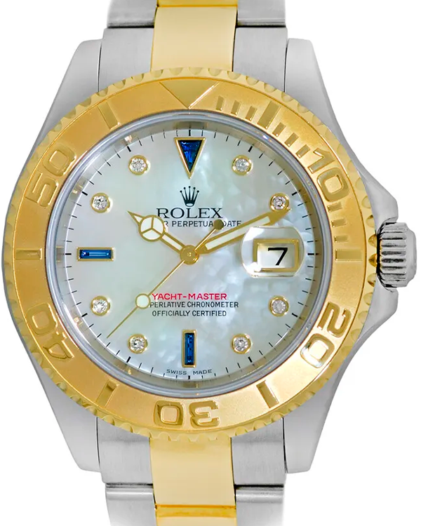 2004 (F Serial) Rolex Yacht-Master 40MM Mother of Pearl Dial Two-Tone Bracelet (16623)