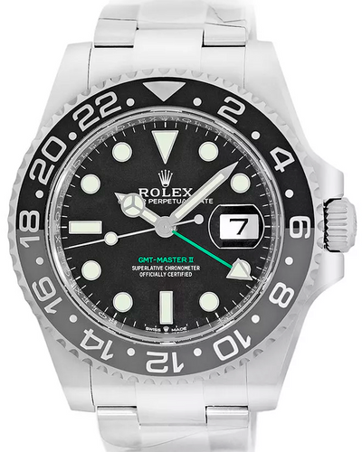 2024 Rolex GMT-Master II "Bruce Wayne" 40MM Black Dial Oyster Bracelet (126710GRNR)