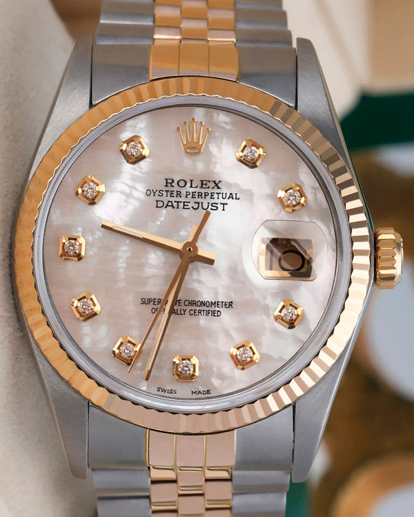 Rolex Datejust 36MM Mother Of Pearl Dial Two-Tone Jubilee Bracelet (16013)