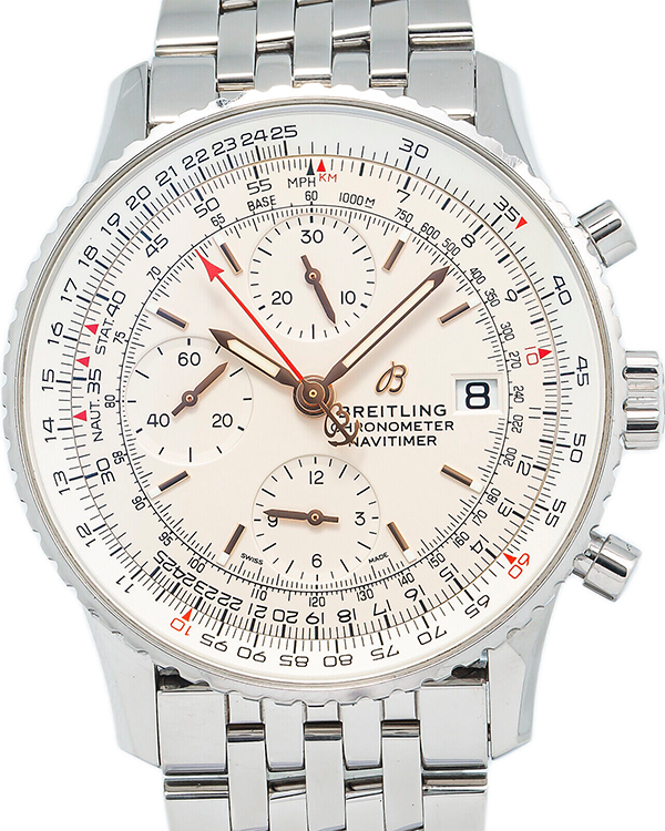 Breitling Navitimer Chronograph 41MM Cream Dial Steel Bracelet (A13324)