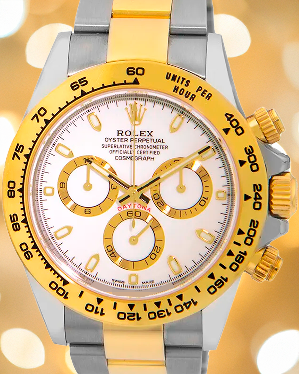 Rolex Cosmograph Daytona 40MM White Dial Two-Tone Oyster Bracelet (116503)