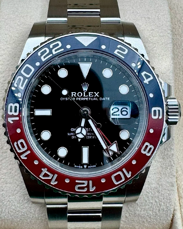 2024 Rolex GMT-Master II "Pepsi" 40MM Black Dial Oyster Bracelet (126710BLRO)