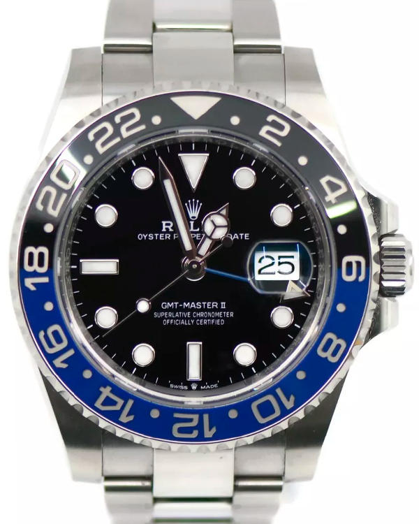 2023 Rolex GMT-Master II "Batman" 40MM Black Dial Oyster Bracelet (126710BLNR)