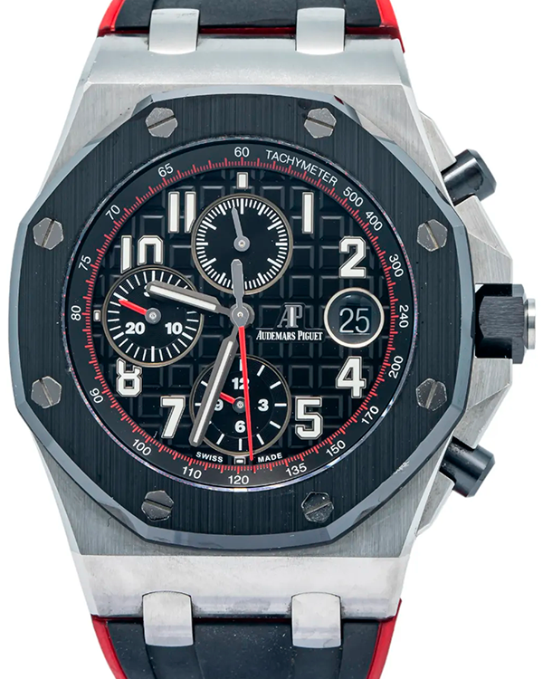 Audemars Piguet Royal Oak Offshore Chronograph "Vampire" 42MM Black Dial Rubber Strap (26470SO.OO.A002CA.01)