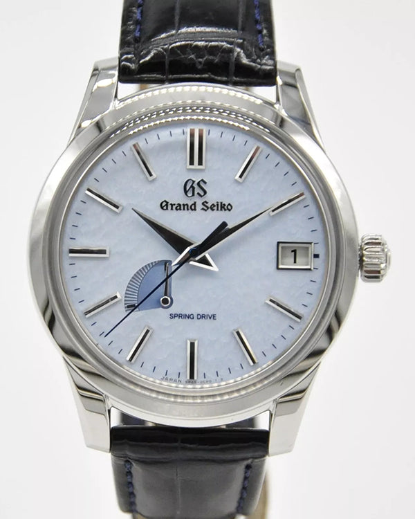 2021 Grand Seiko Elegance Collection 40.2MM Blue "Snowflake" Dial Leather Strap (SBGA407)