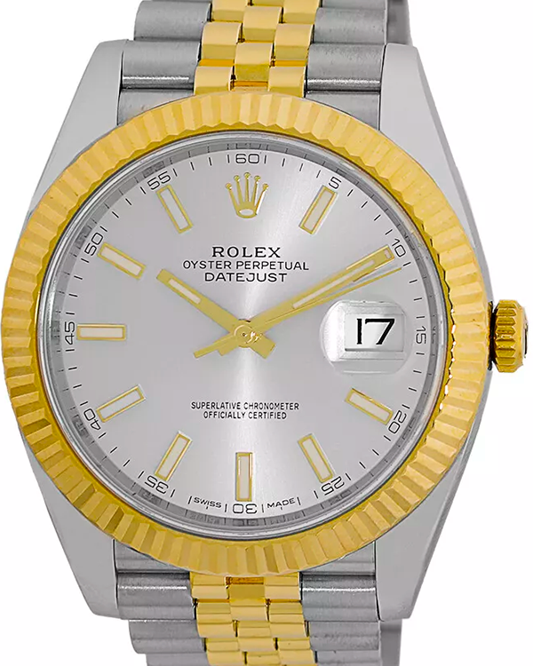 2018 Rolex Datejust 41MM Silver Dial Two-Tone Jubilee Bracelet (126333)