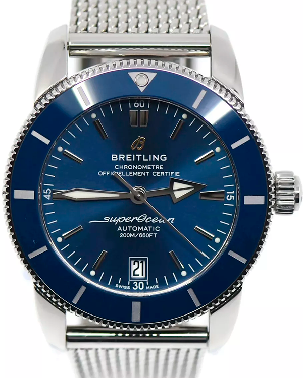 Breitling Superocean Heritage II 42MM Blue Dial Steel Bracelet (AB2010)