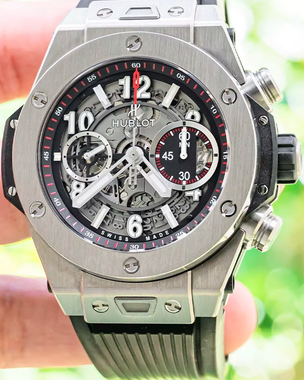 Hublot Big Bang Unico 45MM Skeleton Dial Rubber Strap (411.NX.1170.RX)