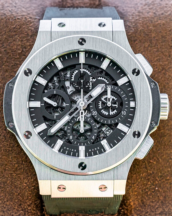 Hublot Big Bang Aero Bang 44MM Skeleton Dial Rubber Strap (311.SX.1170.GR)