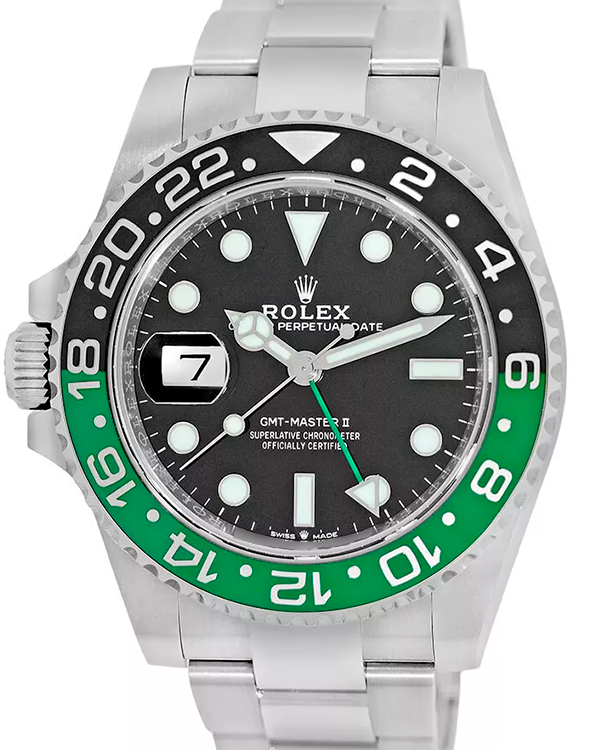 2023 Rolex GMT-Master II "Sprite" 40MM Black Dial Oyster Bracelet (126720VTNR)