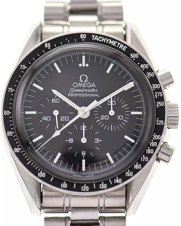 Omega Speedmaster Professional Moonwatch apollo XI 42MM Aftermarket Black Dial Steel Bracelet (3592.50)